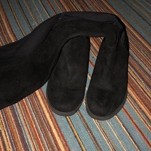 Black over the knee boots